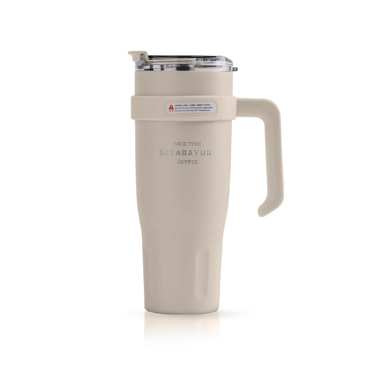 Termo Acero Inoxidable 900Ml Premium Sitarayuri Doble Boquilla Frio/Calor Coffee Cafe Claro