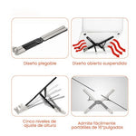 Base Para Pc Laptop Soporte Aluminio Retractil