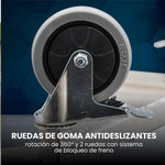 Carro Estante Organizador De Servicio 2 Niveles Acero Inoxidable Con Rodachines