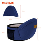 Cargador Ergonomico Azul Oscuro Canguro Cintura Para Bebes