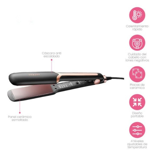 Plancha Para El Cabello Alisado Keratina 3D Pro Nova Control