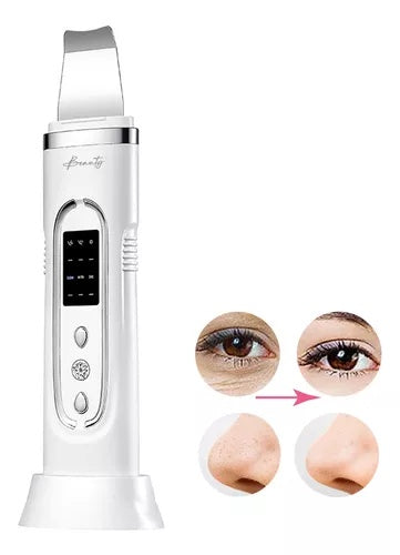 Combo Espatula Extractora Espinillas Limpieza Ultrasonica + 2 Bandas Diadema Cabello