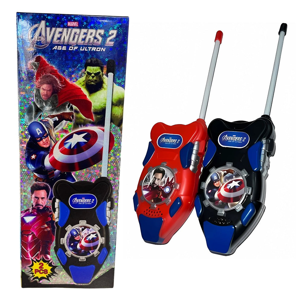 Walkie Talkie Juguete Avengers Ninos Par Intercomunicadores X2