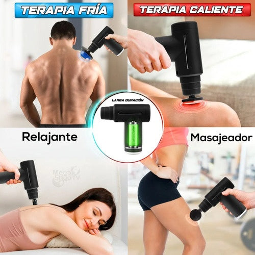 Massage Gun Masajeador Muscular Electrico Pistola Calor Frio Color Gun