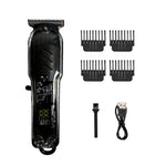 Patillera Recargable Inalambrica Con Guias Diseno Trasparente Ergonomic Clipper
