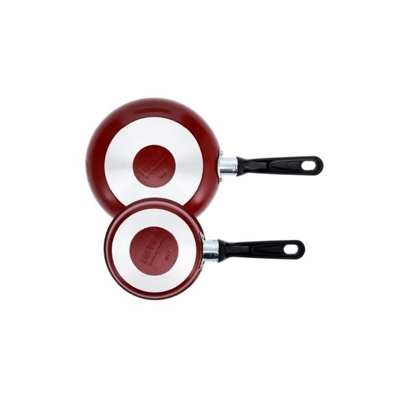Set De Sartenes Imusa Colors 12Cm Y 20Cm Antiadherentes Rojos