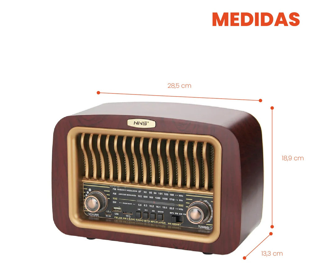Radio Parlante Mega Sound Tws Am Fm Bluetooth Potente