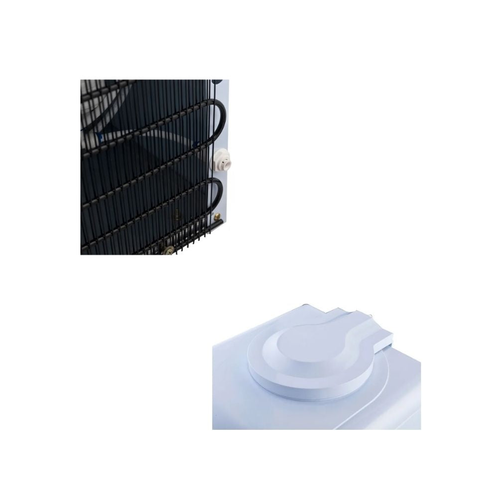 Dispensador De Agua Kalley De Piso Frio/Caliente Con Nevera 97Cm Blanco