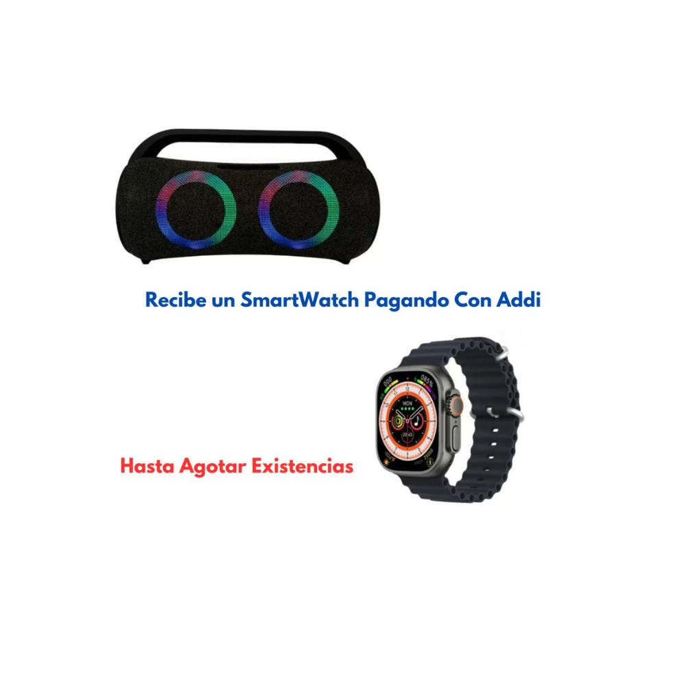 Parlante Bluetooth Mega Bass Tws + Smartwatch T900