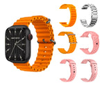 Smartwatch V11 Clasic Con Audifonos Air 7 Pulsos Serie 8 Sport Naranja