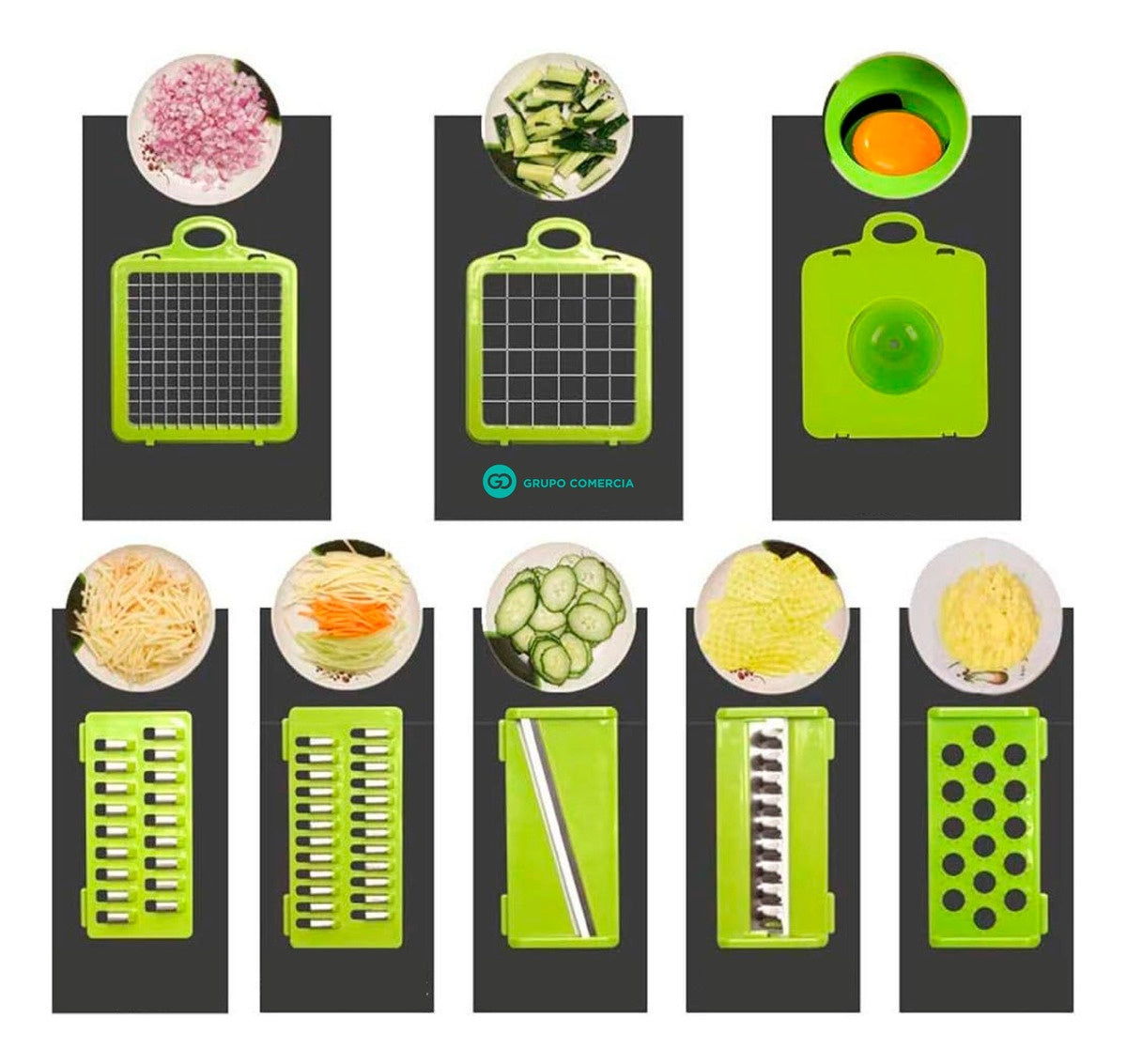 Mandolina Rallador Picador Multifuncional Verduras Y Frutas