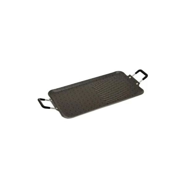 Plancha Asadora Rectangular Imusa Antiadherente Parrilla 47X25Cm