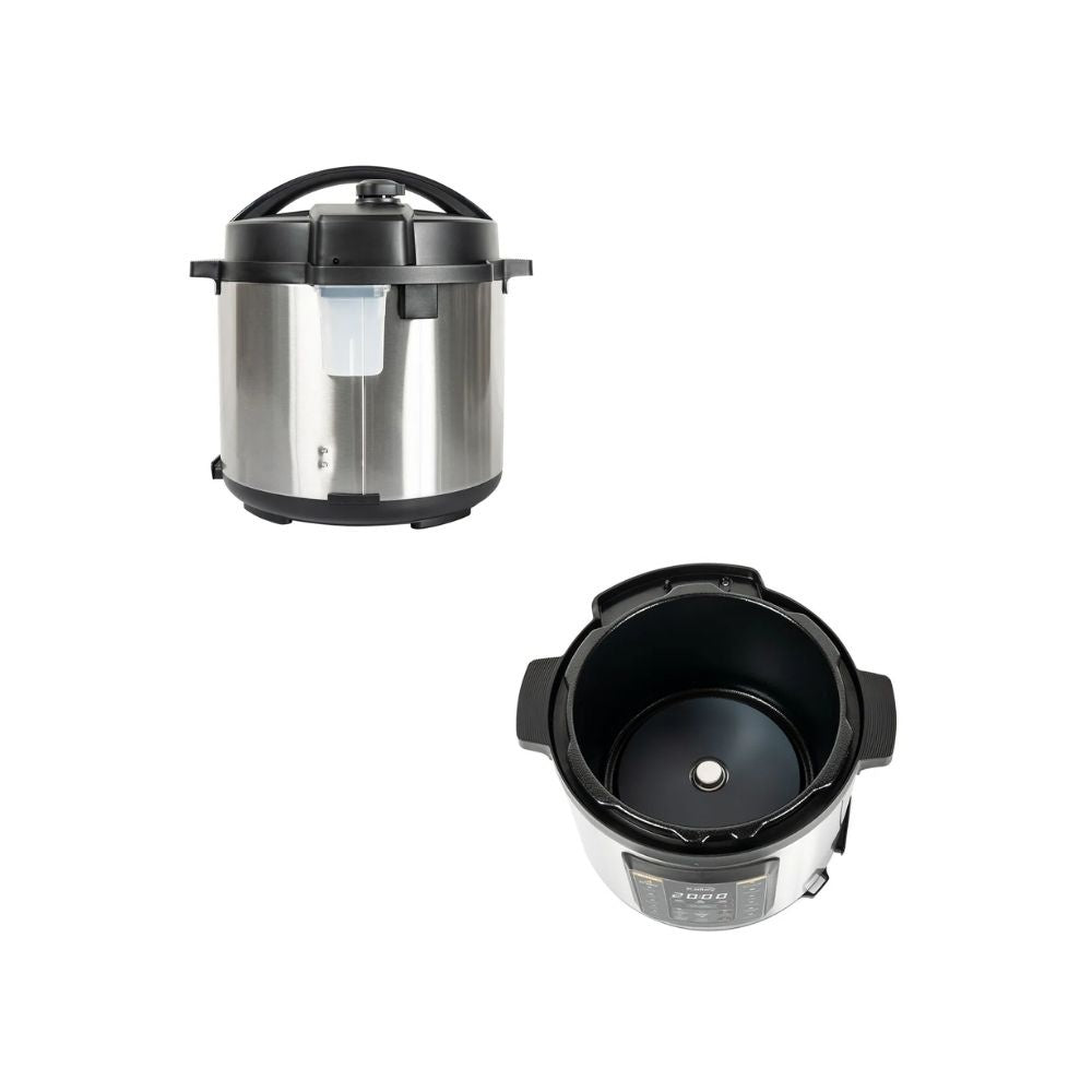 Olla A Presion Electrica Kalley 5.5L Multifuncional Acero Inoxidable