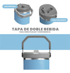 Termo Acero Inoxidable 900Ml Flip Straw Antiderrames