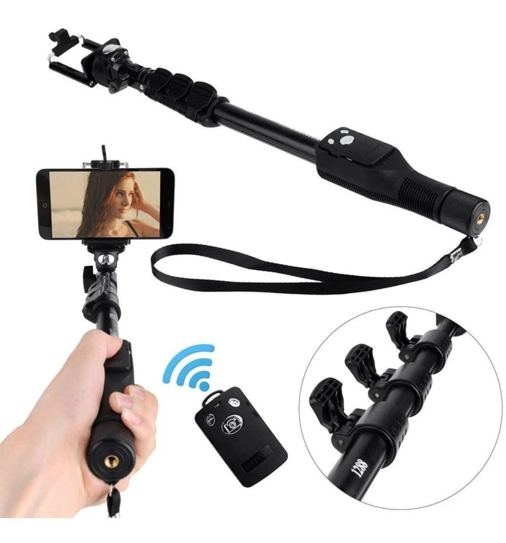 Selfie Stick Bluetooth 1,2M Profesional Para Celular O Camara