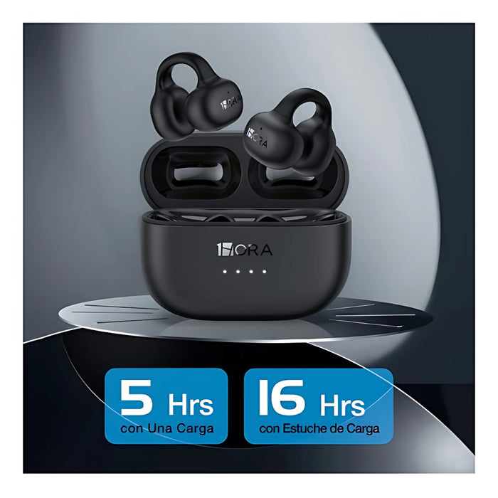 Audifonos Conduccion Osea Tactil Inteligente Bateria De Larga Duracion Earcuff Sonido Mega Bass