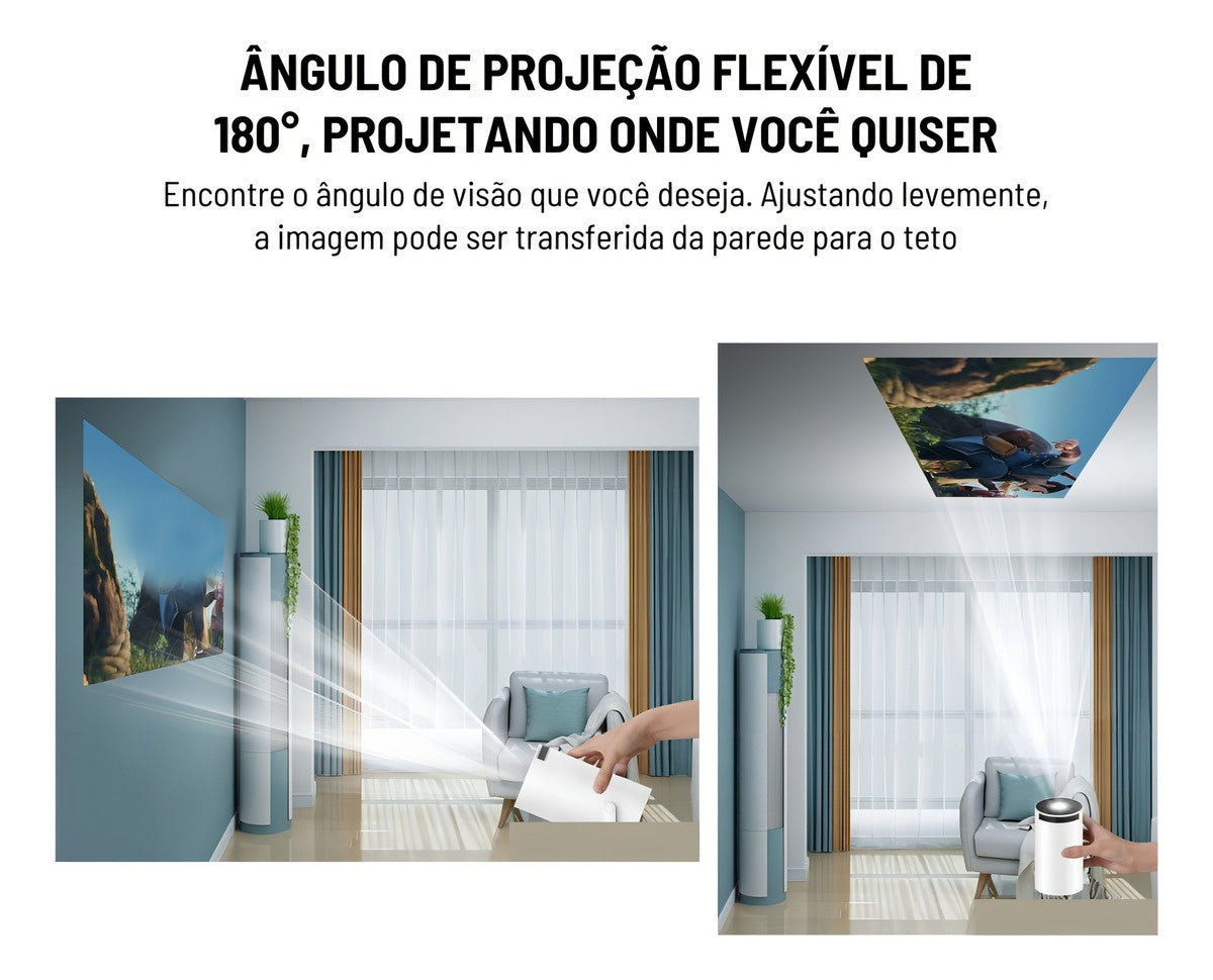 Mini Proyector Inteligente Magicubic Hy300 Wi-Fi Con Android 11 | Usb Hdmi Bluetooth | 130 Pulgadas De Calidad Pura