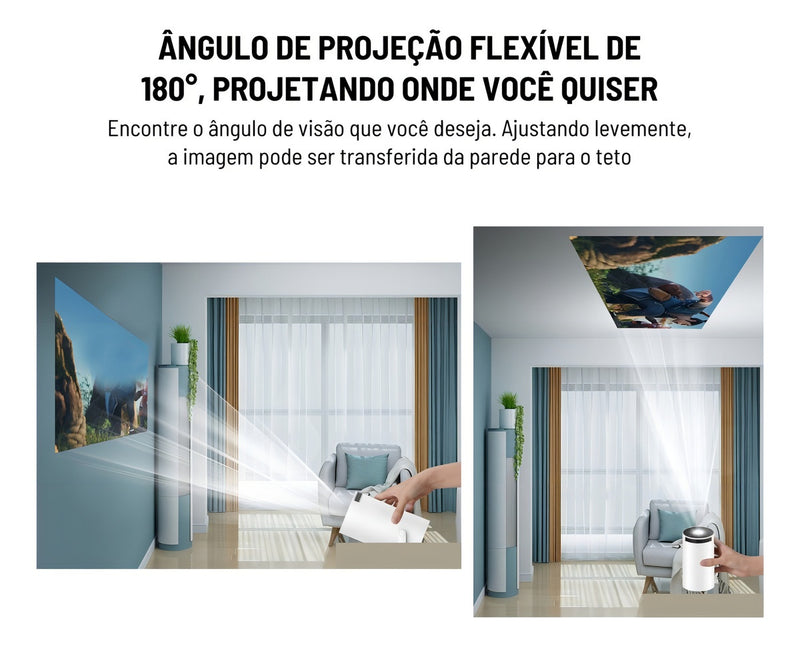 Mini Proyector Inteligente Magicubic Hy300 Wi-Fi Con Android 11 | Usb Hdmi Bluetooth | 130 Pulgadas De Calidad Pura