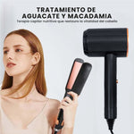 Secador Y Plancha Remiogton Con Aceite De Aguacate Y Macadamia Anti Frizz, Brillo Y Termoprotector