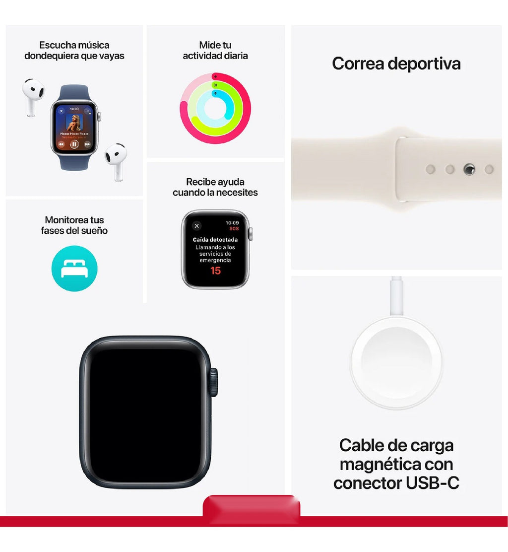 Smart Watch Deportivo Serie 8 Plus Con Audifonos Case Y Videojuegos Gris Edition