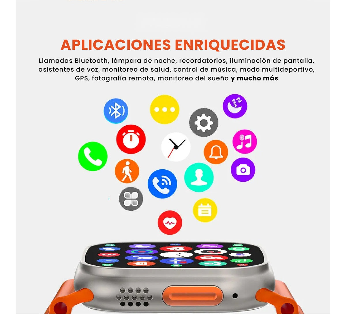 Smart Watch V70 7 Pulsos Diversos Colores Modo Deportivo Android Ios