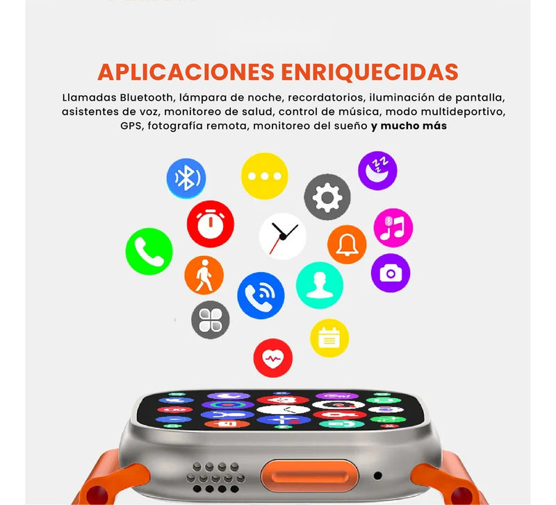 Smart Watch V70 7 Pulsos Diversos Colores Modo Deportivo Android Ios