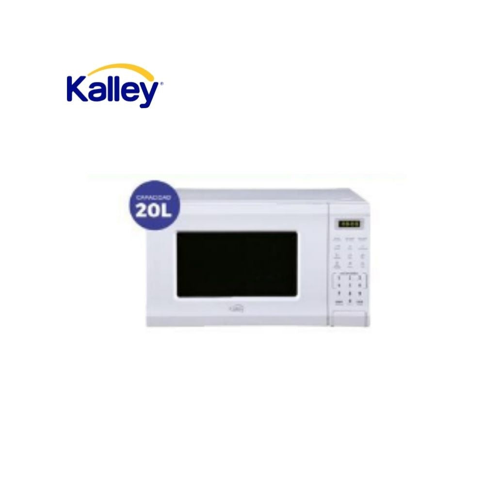 Microondas Kalley 20 Litros Digital Blanco Con Panel Tactil