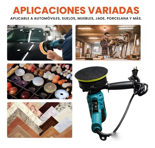 Polichadora Electrica 7P 1400W Polisher 0-3000Rpm/Min