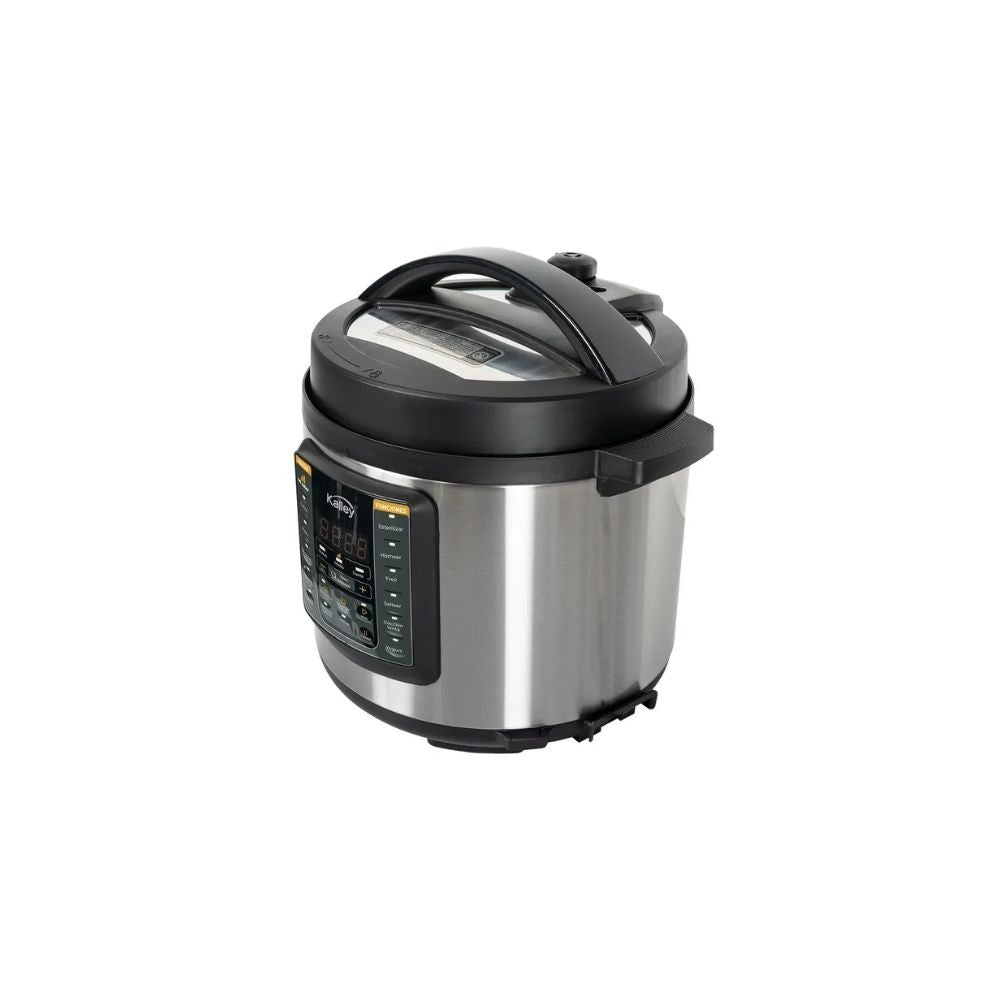 Olla A Presion Electrica Kalley 5.5L Multifuncional Acero Inoxidable