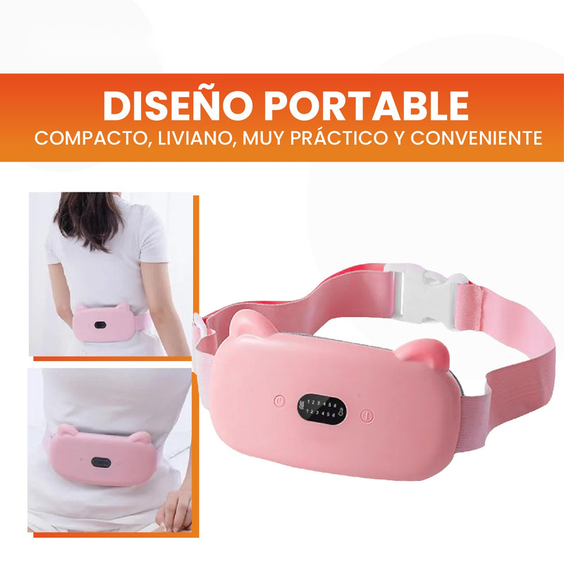 Combo Cinturon Masajeador Termico Alivia Colicos Y Medias Termicas De Peluche Ovejeras