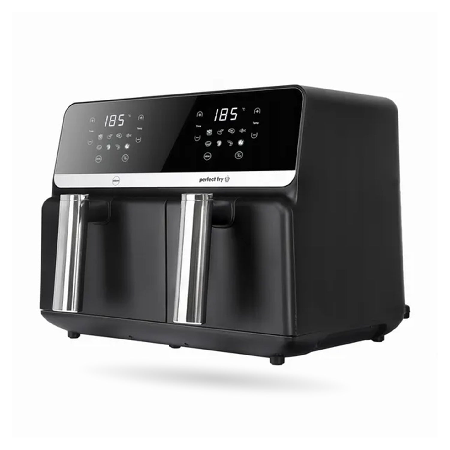 Freidora De Aire Nobelsound Air Fryer Doble Bandeja Con Accesorios Y Moldes 9 Litros