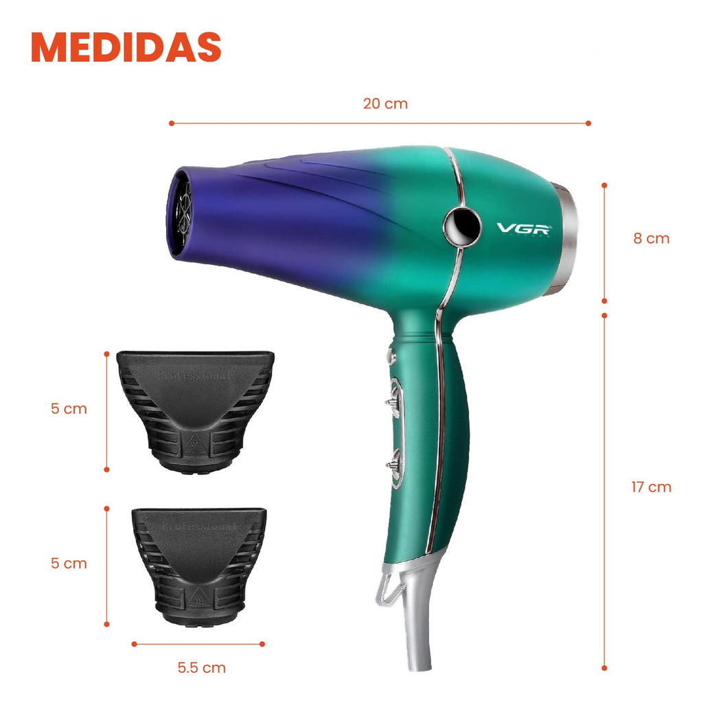 Secador Profesional V-452 Profesional 3 Temperaturas Potencia 1500W Innovo