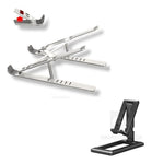 Base Soporte Ergonomica Reclinable Para Portatil + Soporte Celular