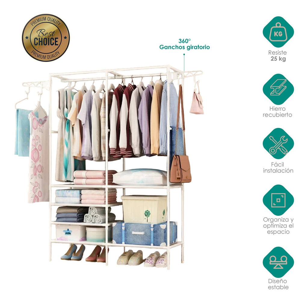 Closet Armable Organizador De Ropa Closet Rack Ajustable