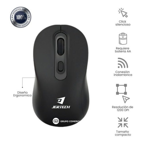 Mouse Jertech Sm-01 Inalambrico 2.4G 1200 Dpi 4 Botones