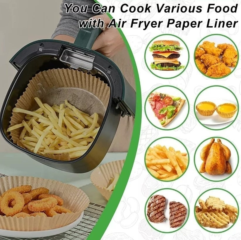 Forro O Papel Antiadherente Para Olla Freidora X 100 Piezas