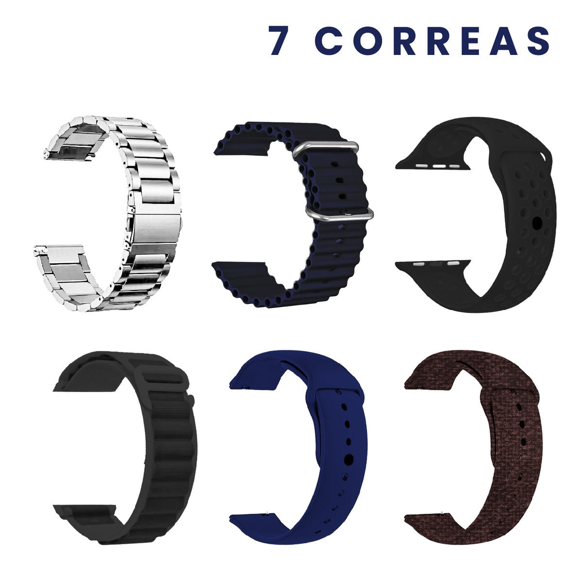 Reloj Smartwatch V11 Classic Suit Sport 7 Pulsos Oscuros Con Audifonos Innovo Tech