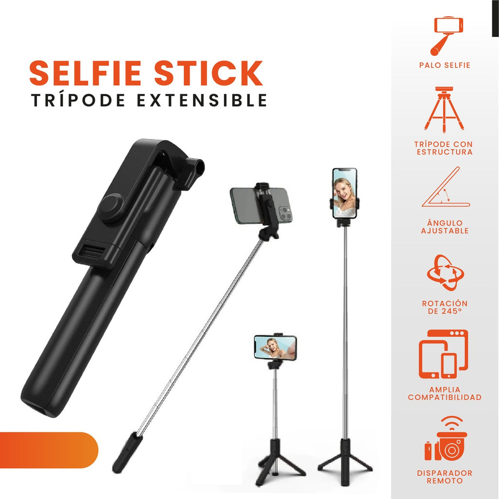 Palo Selfie Tripode 3 En 1 Control Remoto Selfie Stick Innovo