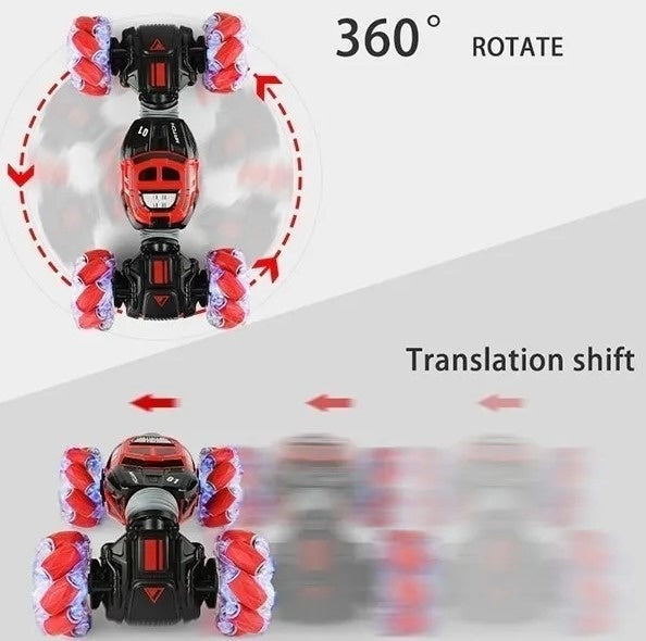 Carro Control Remoto Stunt 4X4 Sensor Manejo Movimiento Mano