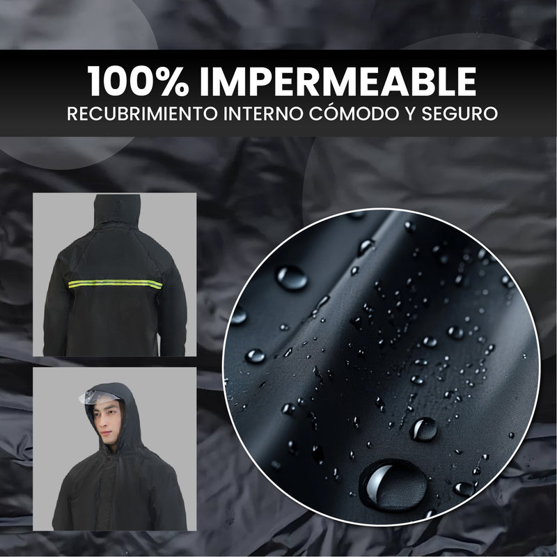 Impermeable Talla L Unisex Moto Lluvia Resistente