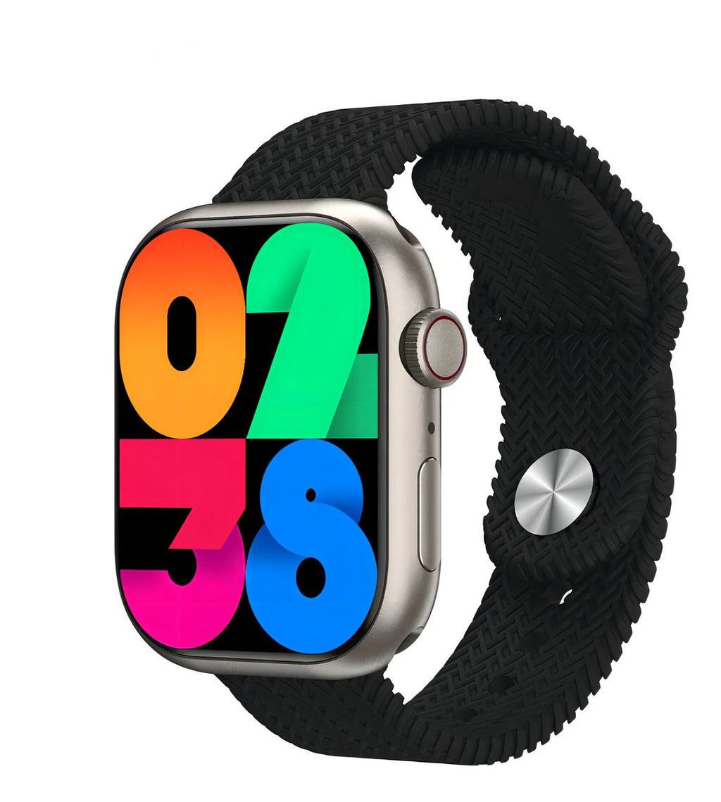 Smartwatch Amoled Plus H9 Mobulaa Banda Color Negro Con Asistente De Voz