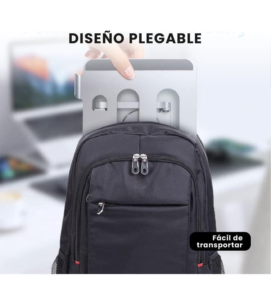 Soporte Giratorio 360Deg Portatil Laptop Tablet Aluminio Altura Ajustable Ergonomico Y Plegable