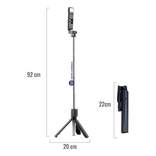 Monopod Baston Con Tripode Y Flash Selfie Funcional