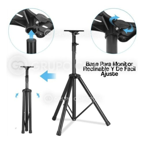 Tripode Ajustable Para Cabina Parlante De Sonido 120 Cm Profesional