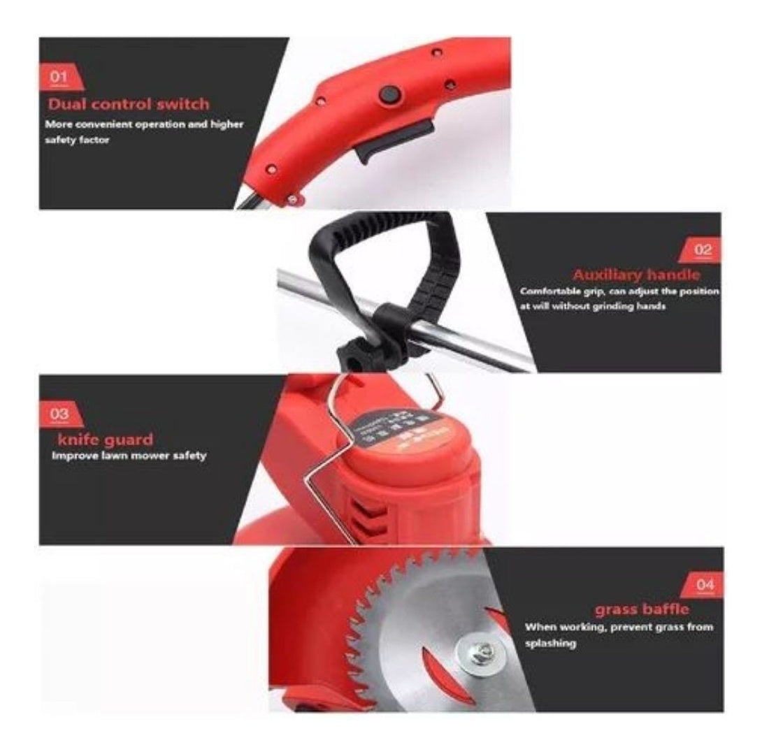 Guadana Cortadora De Cesped Inalambrico Recargable Color Segun Dispo