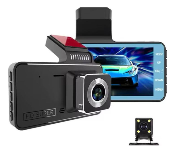 Dvr Camara Seguridad Para Vehiculo Con Camara Trasera Full Hd
