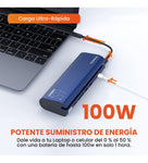 Power Bank Cargador Para Laptop Celulares 18.000 Mah 100W Con Multipuertos 6 En 1 Romoss