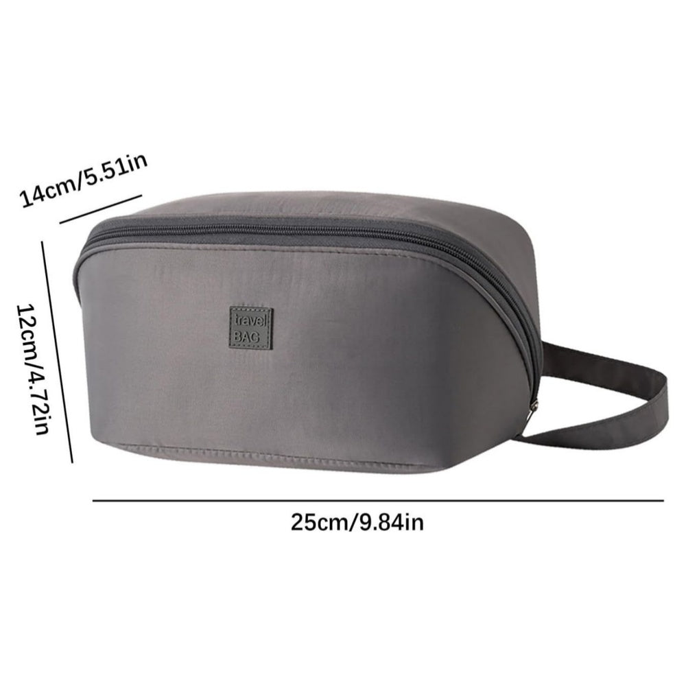 Combo Mochila Viajera + Organizador De Ropa Interior + Bolsa Para Zapatos Gris