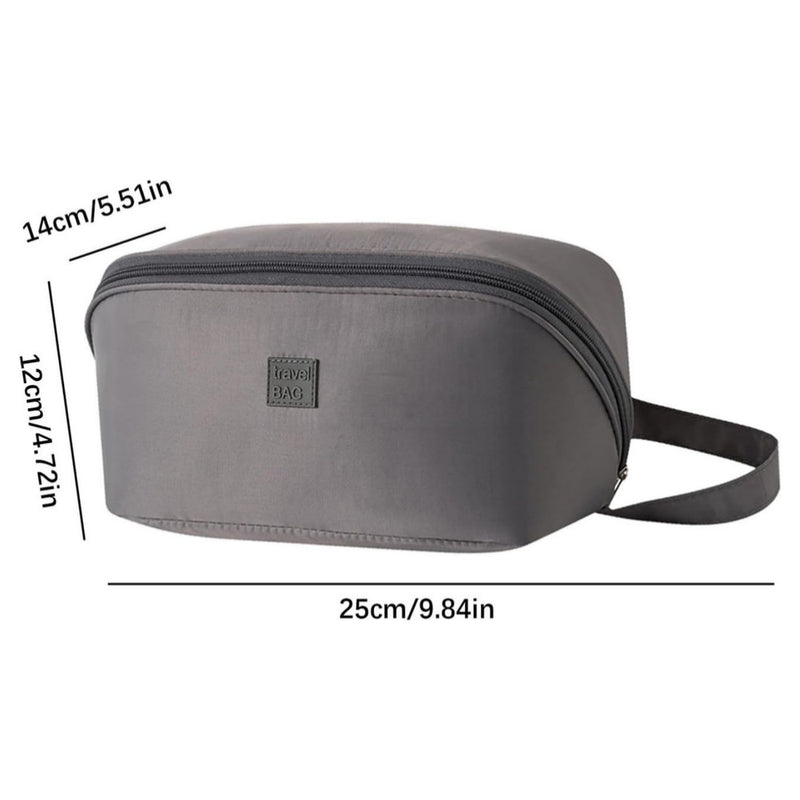 Combo Mochila Viajera + Organizador De Ropa Interior + Bolsa Para Zapatos Gris
