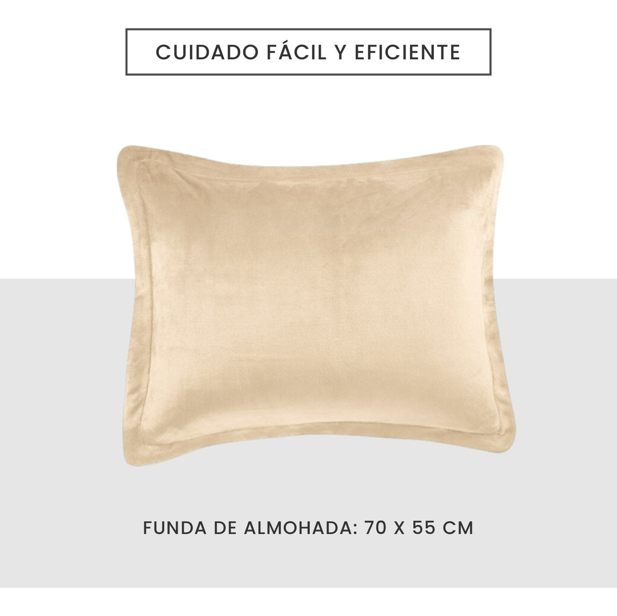 Cubre Cama Cubrelecho Sencilla Reversible Ovejero Suave Beige Doble Faz